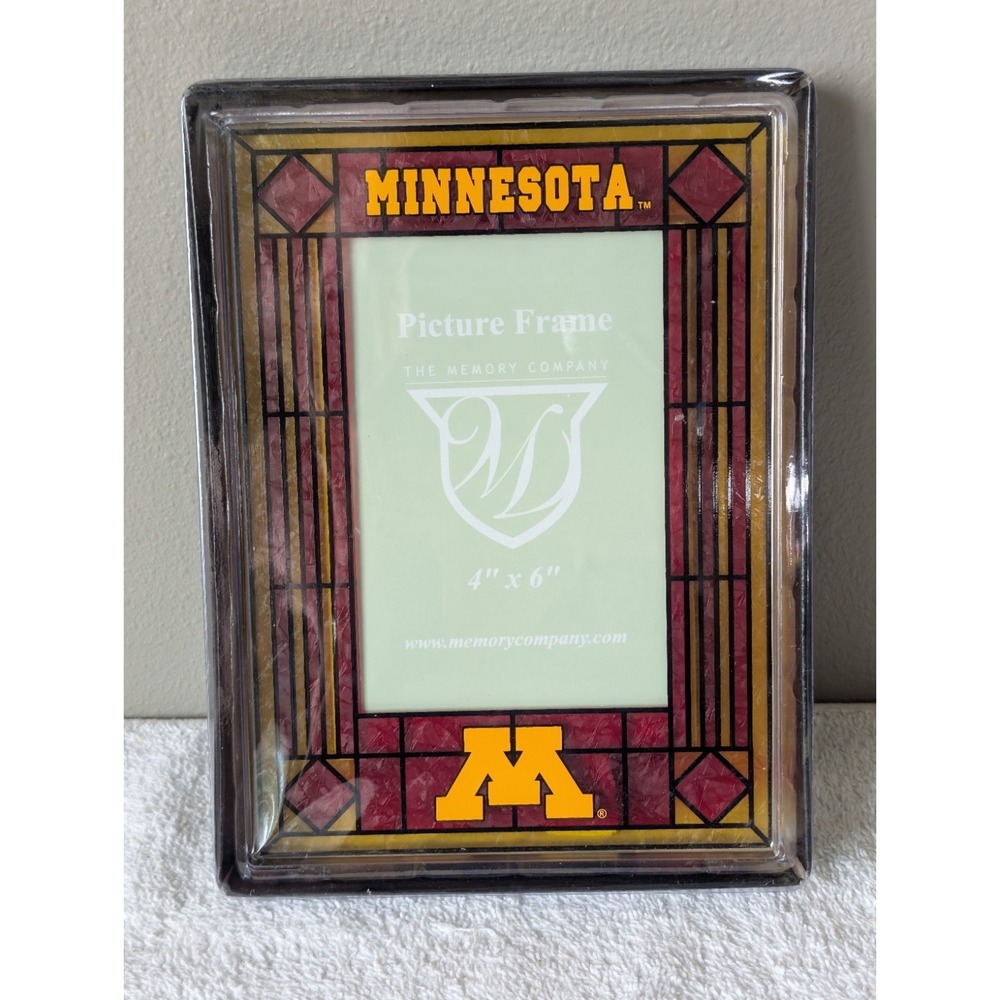 Minnesota College Art Glass Picture Frame Vertical University The Memory Company